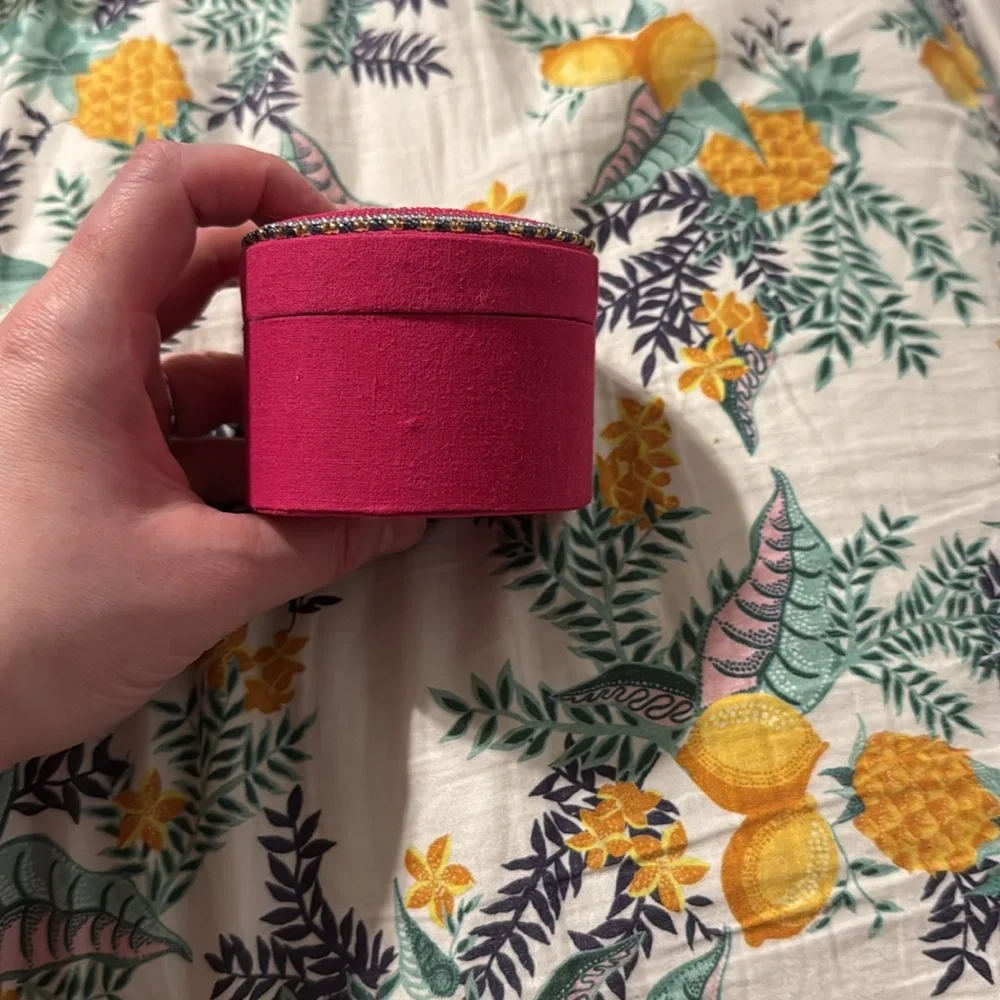 ✨ Anthropologie Fortune Beaded Lidded Jewelry Box